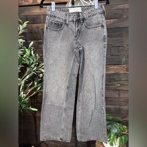 Hollister Black Low-Rise Baggy Jean
